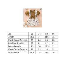 Load image into Gallery viewer, Summer Newborn Floral Fake Two-piece Romper Cotton Infant Bodysuit Short Sleeve Romper Toddler Baby Clothes
