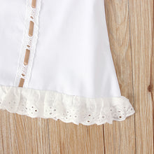 Load image into Gallery viewer, 1Set Summer Newborn Baby Bow Dress Headband Suit Infant Bodysuit Sleeveless Princess Dress Skirt Plain Bowknot Toddler Baby Clothes