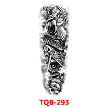 Load image into Gallery viewer, Black Forest Tattoo Sticker for Men Women Children Lion Wolf Death Skull Temporary Tattoo Fake Henna Skeleton King Animal Tatoo