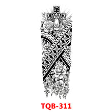 Load image into Gallery viewer, Black Forest Tattoo Sticker for Men Women Children Lion Wolf Death Skull Temporary Tattoo Fake Henna Skeleton King Animal Tatoo