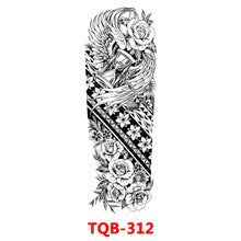 Load image into Gallery viewer, Black Forest Tattoo Sticker for Men Women Children Lion Wolf Death Skull Temporary Tattoo Fake Henna Skeleton King Animal Tatoo
