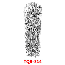 Load image into Gallery viewer, Black Forest Tattoo Sticker for Men Women Children Lion Wolf Death Skull Temporary Tattoo Fake Henna Skeleton King Animal Tatoo