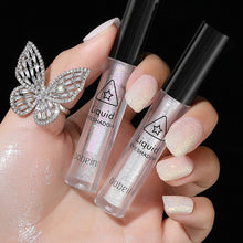 Load image into Gallery viewer, Diamond Glitter Eyeshadow Liquid Pencil Face Makeup Highlighter Long Lasting Matte Pink Silkworm Champagne Gold Liquid Eye Shadow