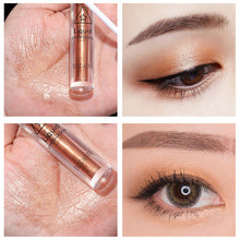 Load image into Gallery viewer, Diamond Glitter Eyeshadow Liquid Pencil Face Makeup Highlighter Long Lasting Matte Pink Silkworm Champagne Gold Liquid Eye Shadow
