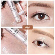 Load image into Gallery viewer, Diamond Glitter Eyeshadow Liquid Pencil Face Makeup Highlighter Long Lasting Matte Pink Silkworm Champagne Gold Liquid Eye Shadow