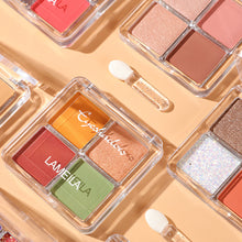 Load image into Gallery viewer, 4 Color Charming Glitter Eyeshadow Palette Matte Bright Eyeshadow Pearly Eyeshadow Palette Eye Makeup Palette Cosmetics Beauty
