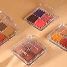 Load image into Gallery viewer, 4 Color Charming Glitter Eyeshadow Palette Matte Bright Eyeshadow Pearly Eyeshadow Palette Eye Makeup Palette Cosmetics Beauty