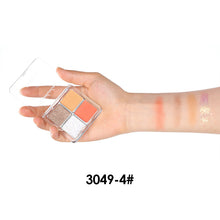 Load image into Gallery viewer, 4 Color Charming Glitter Eyeshadow Palette Matte Bright Eyeshadow Pearly Eyeshadow Palette Eye Makeup Palette Cosmetics Beauty