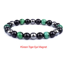 Load image into Gallery viewer, Magnetic Hematite Bracelets Men Tiger Eye Stone Bead Couple Bracelets for Women Health Care Magnet Help Weight Loss Jewelry