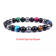 Load image into Gallery viewer, Magnetic Hematite Bracelets Men Tiger Eye Stone Bead Couple Bracelets for Women Health Care Magnet Help Weight Loss Jewelry