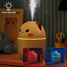 Load image into Gallery viewer, Portable 250ml Kawaii Air Humidifier Cute Aroma Oil Diffuser with Night Light USB Chargeable Cool Mist Sprayer Plants Purifier Humificador for Bedroom Home Car
