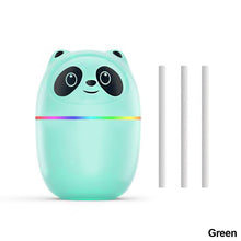 Load image into Gallery viewer, Portable 220ml Kawaii Air Humidifier Cute Panda Aroma Oil Diffuser with Night Light USB Chargeable Cool Mist Sprayer Plants Purifier Humificador for Bedroom Home Car