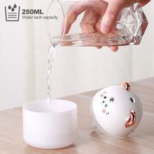 Load image into Gallery viewer, 250ml Desktop Air Humidifier with Colorful Atmosphere Light Aroma Oil Diffuser Chargeable Cool Mist Sprayer Plants Purifier Humificador for Bedroom Home Car