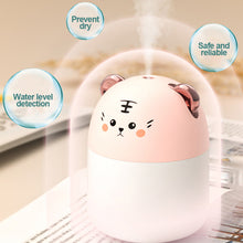 Load image into Gallery viewer, 250ml Desktop Air Humidifier with Colorful Atmosphere Light Aroma Oil Diffuser Chargeable Cool Mist Sprayer Plants Purifier Humificador for Bedroom Home Car