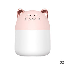 Load image into Gallery viewer, 250ml Desktop Air Humidifier with Colorful Atmosphere Light Aroma Oil Diffuser Chargeable Cool Mist Sprayer Plants Purifier Humificador for Bedroom Home Car