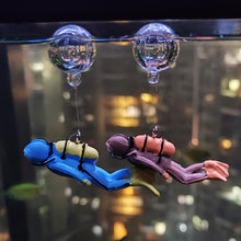 Load image into Gallery viewer, Aquarium Accessories Simulated Diver 1pc Resin Floating Aquarium Ornaments Interesting Decor Fish Tank Landscaping Decoration Toy Pendant