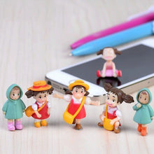 Load image into Gallery viewer, 1pc Mini Landscape Figurine Toys Little Girl Mei Cute Desk Ornament Model Doll Fairy Garden Moss Miniature Home Decor Accessories Kid DIY Gift
