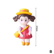 Load image into Gallery viewer, 1pc Mini Landscape Figurine Toys Little Girl Mei Cute Desk Ornament Model Doll Fairy Garden Moss Miniature Home Decor Accessories Kid DIY Gift