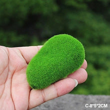 Load image into Gallery viewer, 1pc Artificial Moss Rock Green Fake Stone Simulation Green Glass DIY Plant Decoration Home Decor Creative Crafts for Garden and Crafting Flower Pot