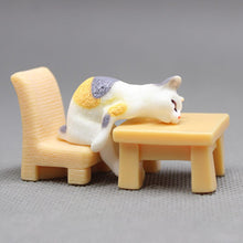 Load image into Gallery viewer, Cute Cat Family Figurines Miniature Cartoon Animal Decor Resin Figure Craft Ornament Micro Landscape Kawaii Desk DIY Accessories For Home Decoration Kids Gift