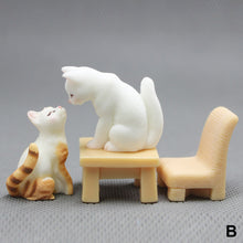 Load image into Gallery viewer, Cute Cat Family Figurines Miniature Cartoon Animal Decor Resin Figure Craft Ornament Micro Landscape Kawaii Desk DIY Accessories For Home Decoration Kids Gift