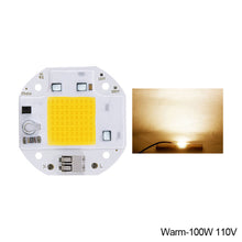 Load image into Gallery viewer, Welding Free 50W 70W 100W COB Chip Integrated LED Light Beads Emitting Diode 220V 110V for Spotlight Floodlight Smart IC No Need Driver Warm White