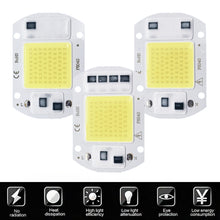 Load image into Gallery viewer, 110V 220V LED Chip 20W 30W 50W COB Chip No Need Driver Smart IC LED Lamp Beads for Flood Light Spotlight Lampada DIY Lighting Warm White