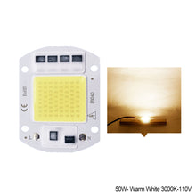 Load image into Gallery viewer, 110V 220V LED Chip 20W 30W 50W COB Chip No Need Driver Smart IC LED Lamp Beads for Flood Light Spotlight Lampada DIY Lighting Warm White