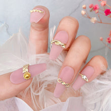Load image into Gallery viewer, 20pcs Nail Art Braided Twist Metal Jewelry Knot Hollow Bend Alloy Nail Jewelry Manicure Art Decoration