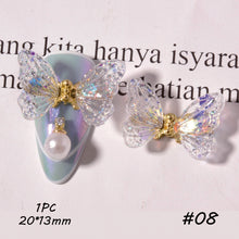 Load image into Gallery viewer, Nail Art Butterfly Jewelry Symphony Aurora Sequin Butterfly Nail Decoration Jewelry Manicure Accessories