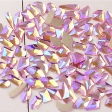 Load image into Gallery viewer, Nail Art Shaped Mixed Flat Bottom Diamond Shiny Symphony Aurora Ice Transparent Nail Diamond Jewelry Manicure Art Accessories