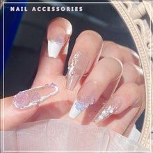 Load image into Gallery viewer, 1 Box Nail Light Change Camellia Jewelry Mixed Pearl Chain Steel Ball Nail Drill Decoration Set Manicure Accessories