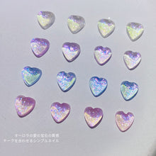 Load image into Gallery viewer, 1 Box Nail Art Polarized Symphony Heart Diamond Shiny Pearl Heart Shaped Three-dimensional Nail Decoration Manicure Accessories
