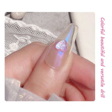 Load image into Gallery viewer, 1 Box Nail Art Polarized Symphony Heart Diamond Shiny Pearl Heart Shaped Three-dimensional Nail Decoration Manicure Accessories