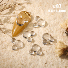 Load image into Gallery viewer, 100pcs Nail Art Transparent Bow Jewelry Resin Glossy Love Simple Nail Jewelry Nail Art Decoration Manicure Accessories