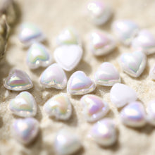 Load image into Gallery viewer, 50pcs Nail Art Ceramic Peach Heart Ornament Symphony Small Love Nail Stereo Decoration Manicure Art Accessories
