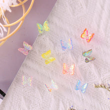 Load image into Gallery viewer, 50pcs Nail Art Butterfly Jewelry Three-dimensional Aurora Symphony Butterfly Jewelry Versatile Nail Decoration Manicure Accessories