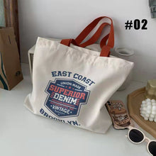 Load image into Gallery viewer, Versatile Shoulder Bag Tote Bag Casual Large Capacity Canvas Bag Reusable Shoulder Bag Handbag For Women