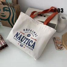 Load image into Gallery viewer, Versatile Shoulder Bag Tote Bag Casual Large Capacity Canvas Bag Reusable Shoulder Bag Handbag For Women