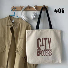 Load image into Gallery viewer, Versatile Shoulder Bag Tote Bag Casual Large Capacity Canvas Bag Reusable Shoulder Bag Handbag For Women