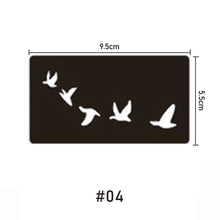 Load image into Gallery viewer, 9.5*5.5cm Small Pattern Tattoo Inkjet Template Body Painting Self-adhesive Tattoo Template Two-layer Hollow Tattoo Template