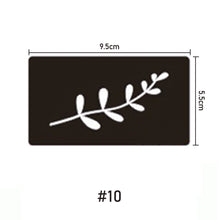 Load image into Gallery viewer, 9.5*5.5cm Small Pattern Tattoo Inkjet Template Body Painting Self-adhesive Tattoo Template Two-layer Hollow Tattoo Template