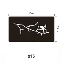 Load image into Gallery viewer, 9.5*5.5cm Small Pattern Tattoo Inkjet Template Body Painting Self-adhesive Tattoo Template Two-layer Hollow Tattoo Template