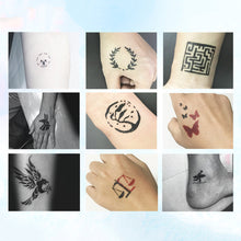 Load image into Gallery viewer, 5.5*5.5cm Small Pattern Tattoo Template Body Painting Self-adhesive Tattoo Template Two-layer Hollow Tattoo Template