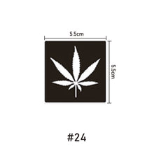 Load image into Gallery viewer, 5.5*5.5cm Small Pattern Tattoo Template Body Painting Self-adhesive Tattoo Template Two-layer Hollow Tattoo Template