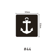 Load image into Gallery viewer, 5.5*5.5cm Small Pattern Tattoo Template Body Painting Self-adhesive Tattoo Template Two-layer Hollow Tattoo Template