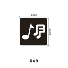 Load image into Gallery viewer, 5.5*5.5cm Small Pattern Tattoo Template Body Painting Self-adhesive Tattoo Template Two-layer Hollow Tattoo Template