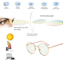 Load image into Gallery viewer, Retro Color Changing Anti-blue Light Glasses Fashion Metal Frame Flat Glasses Outdoor Activities Sunglasses For Men Women
