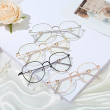 Load image into Gallery viewer, Cute Anti Blue Light Glasses Panda Decorative Metal Glasses Frame Fashion Comfortable Transparent Glasses For Women