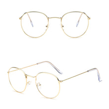 Load image into Gallery viewer, Retro Round Frame Glasses Flat Glasses Metal Frame Glasses Fashion Comfortable Transparent Glasses For Men Women